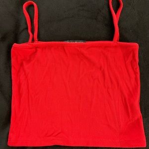 Brandy Melville red crop top